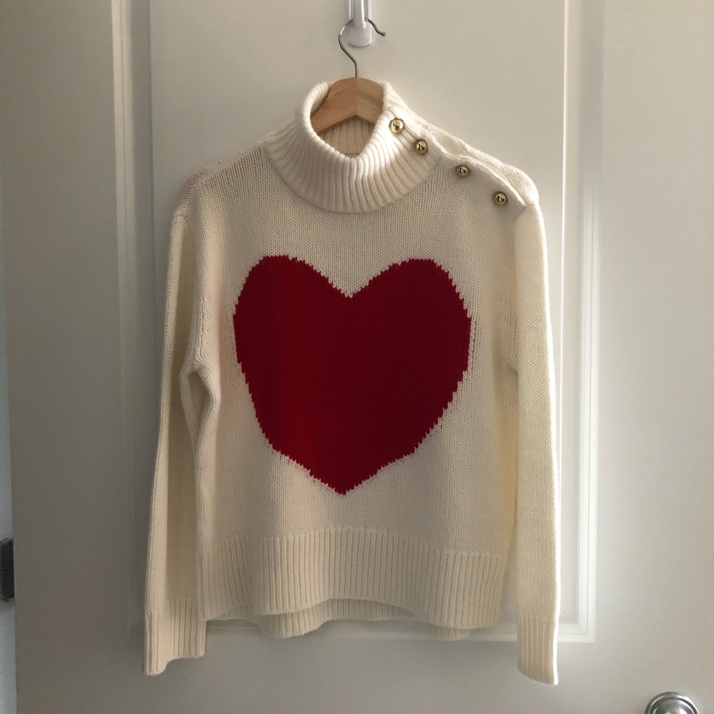 Kate Spade Heart Turtleneck Sweater